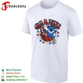 San Francisco Giants x Grateful Dead dancing bear golden gate graphic shirt Unisex