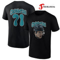 San Jose Sharks Macklin Celebrini portrait name and number shirt Unisex