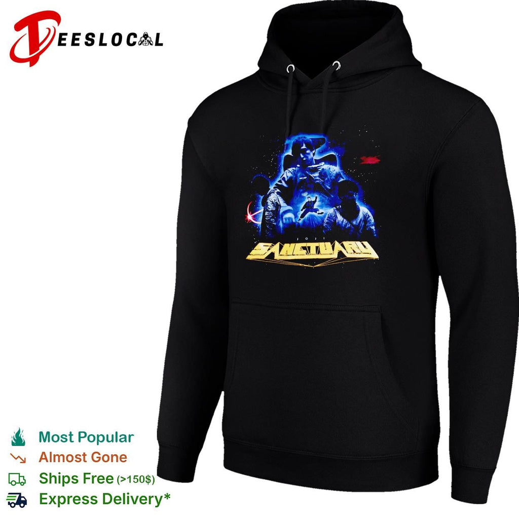 Sanctuary sci-fi space warriors armor battle dark graphic shirt Unisex