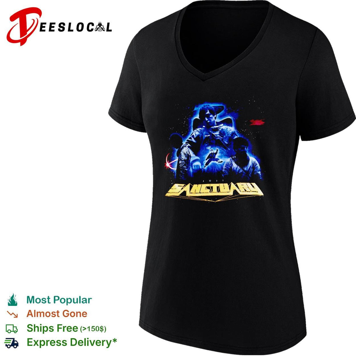 Sanctuary sci-fi space warriors armor battle dark graphic shirt Unisex