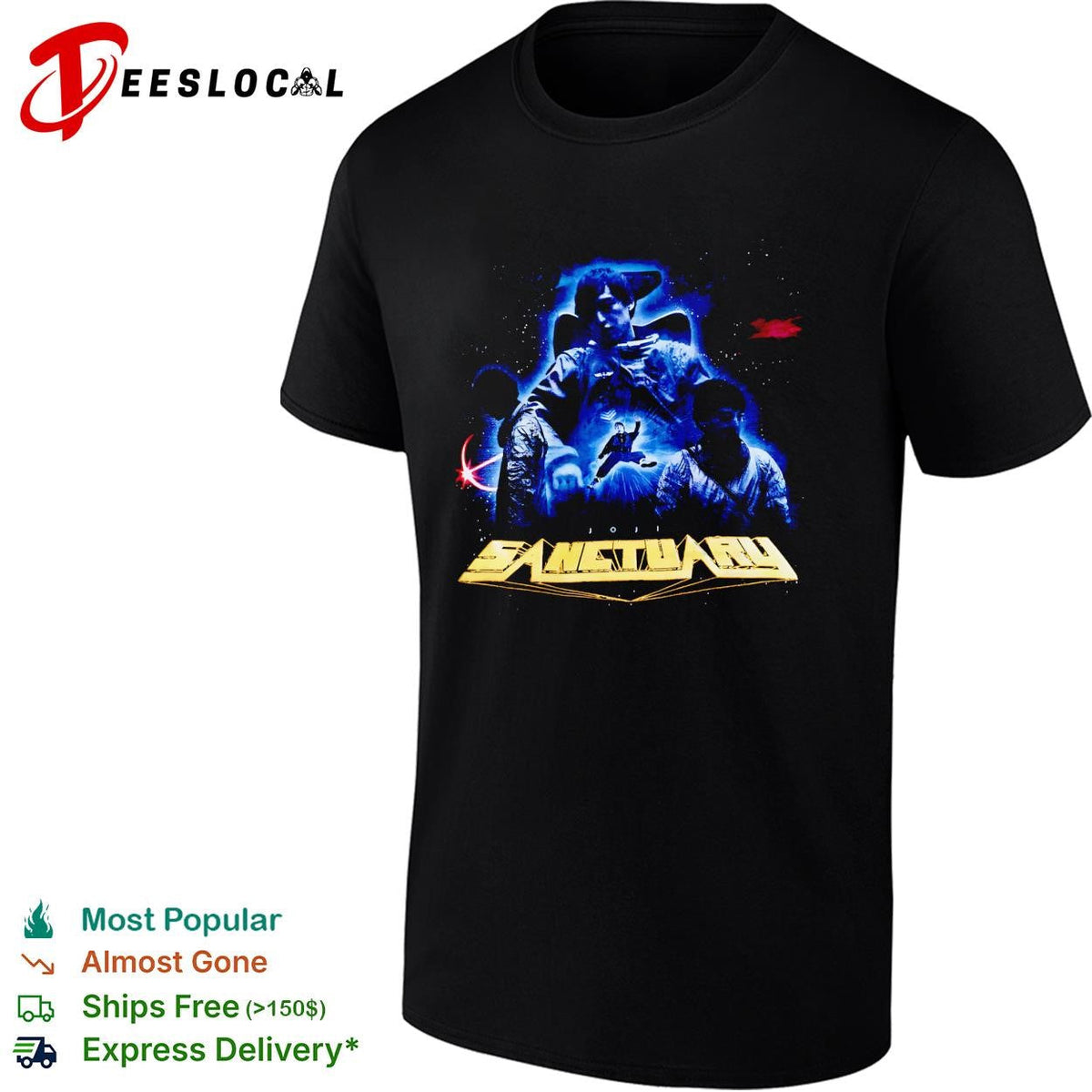 Sanctuary sci-fi space warriors armor battle dark graphic shirt Unisex