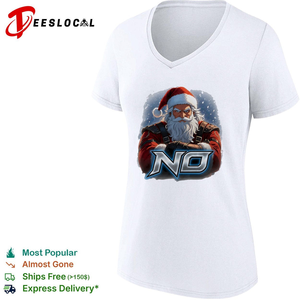 Santa Claus No parody Christmas holiday seasonal shirt Unisex