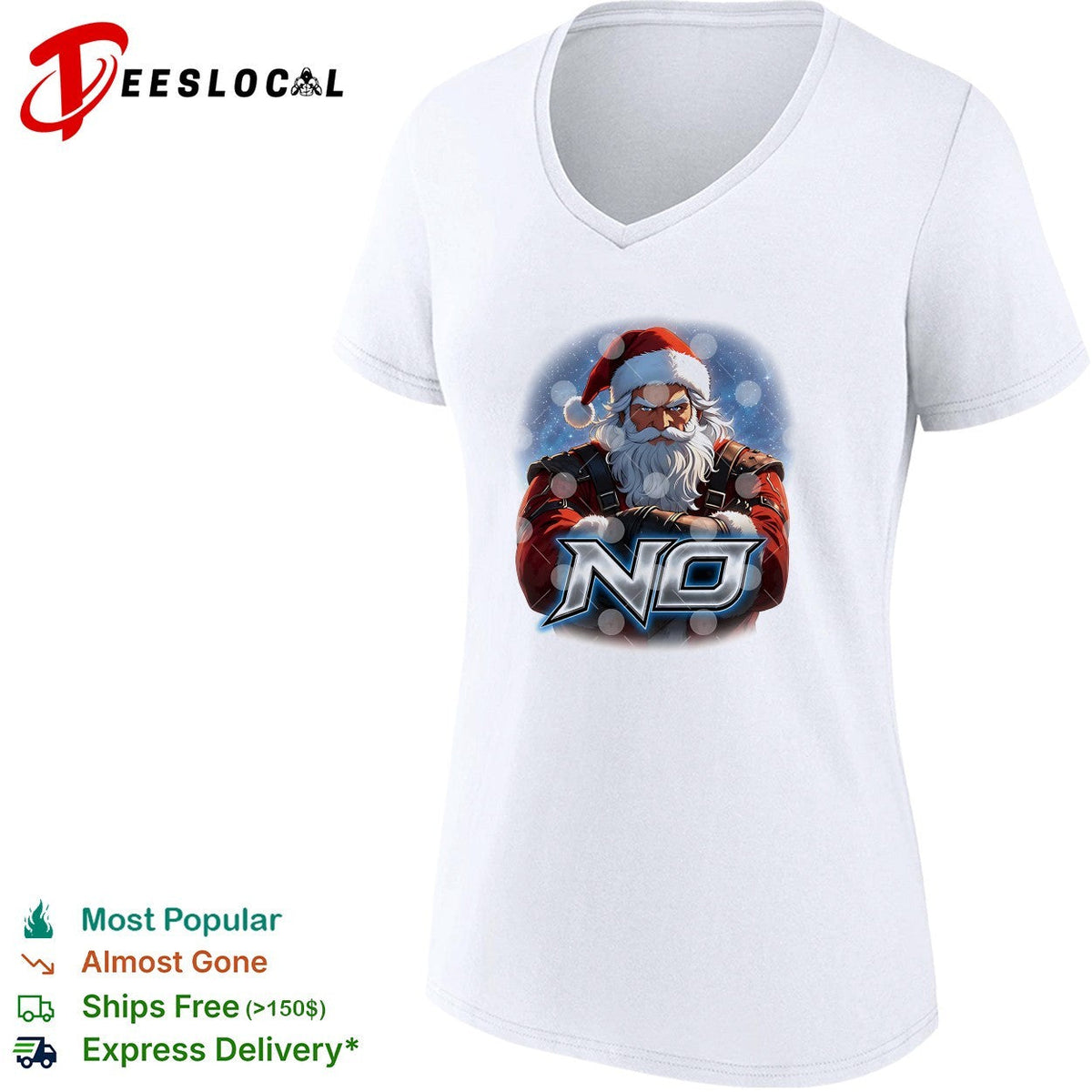 Santa Claus no for the holiday christmas season shirt Unisex