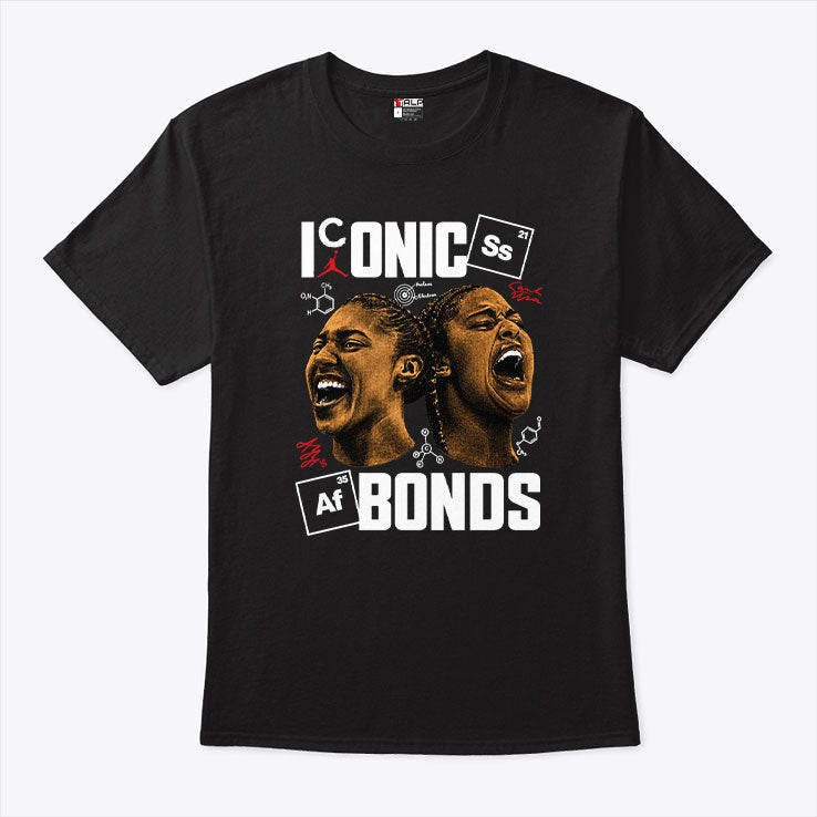 Sarah Strong And Azzi Fudd UConn Huskies Basketball Iconic Bonds T Shirt Unisex