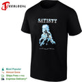 Satisty Wild and Free Chrome Horse Metallic Airbrush Aesthetic Shirt Unisex