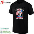 Saturdays are fore America Bald Eagle Golf Flag Patriotic Independence Day shirt Unisex