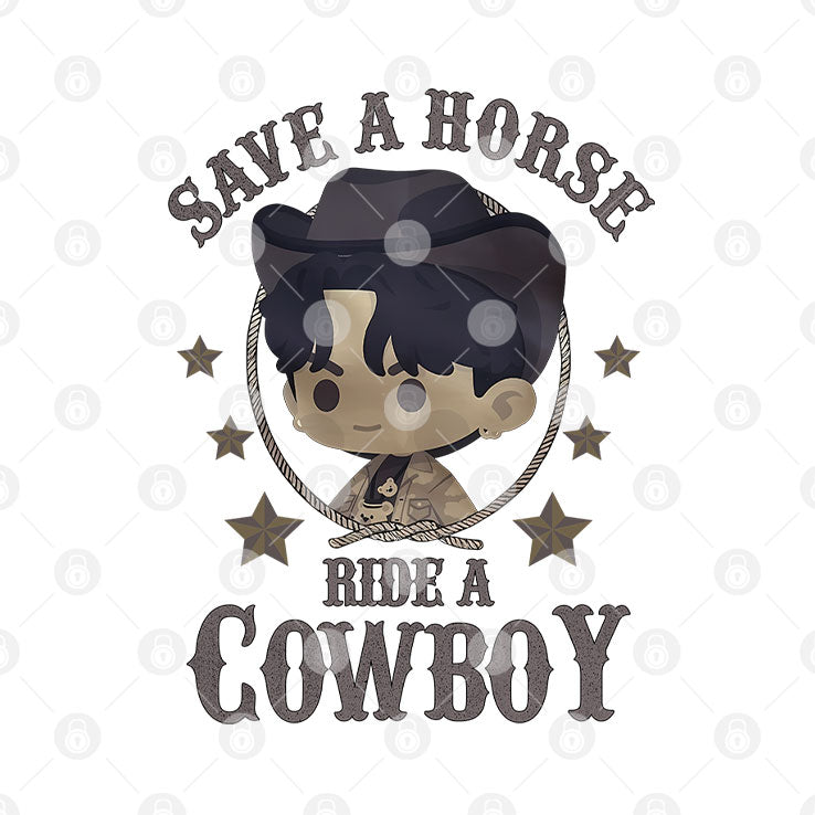 Save A Horse Ride A Cowboy Jungkook Shirt Unisex