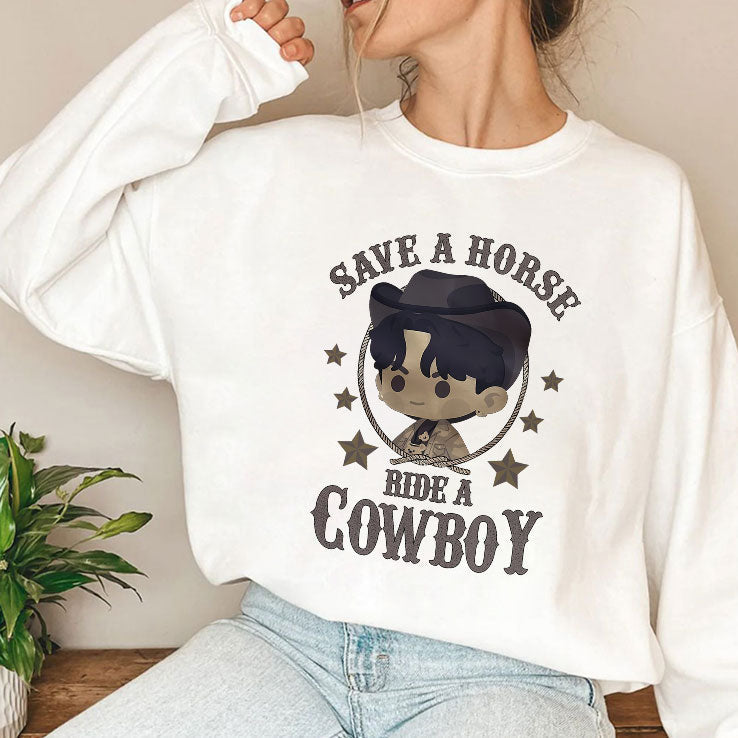 Save A Horse Ride A Cowboy Jungkook Shirt Unisex