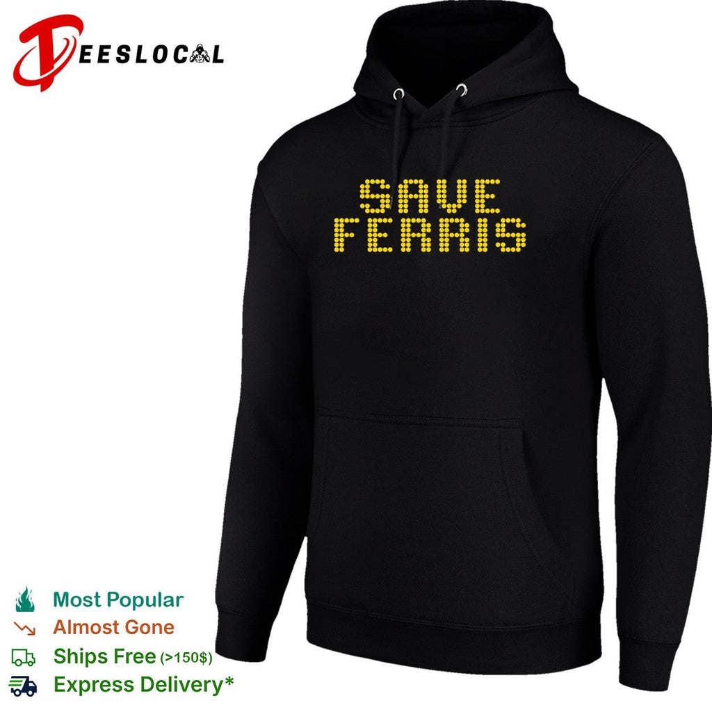 Save Ferris Buellers Day Off Pop Culture Reference Retro Dot Matrix shirt Unisex
