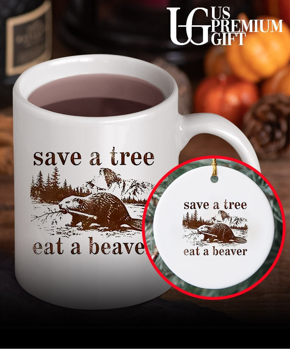 Save a tree eat a beaver shirt Unisex
