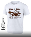 Save a tree eat a beaver shirt Unisex
