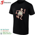 Saved but still stumbling skeleton christian faith funny religious pun shirt Unisex