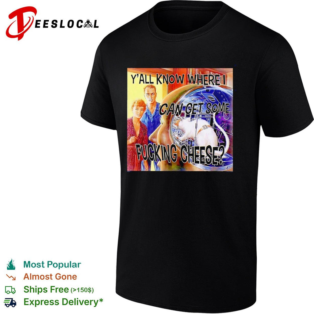 Sci-fi rats y’all know where I can get some fucking cheese vintage print shirt Unisex