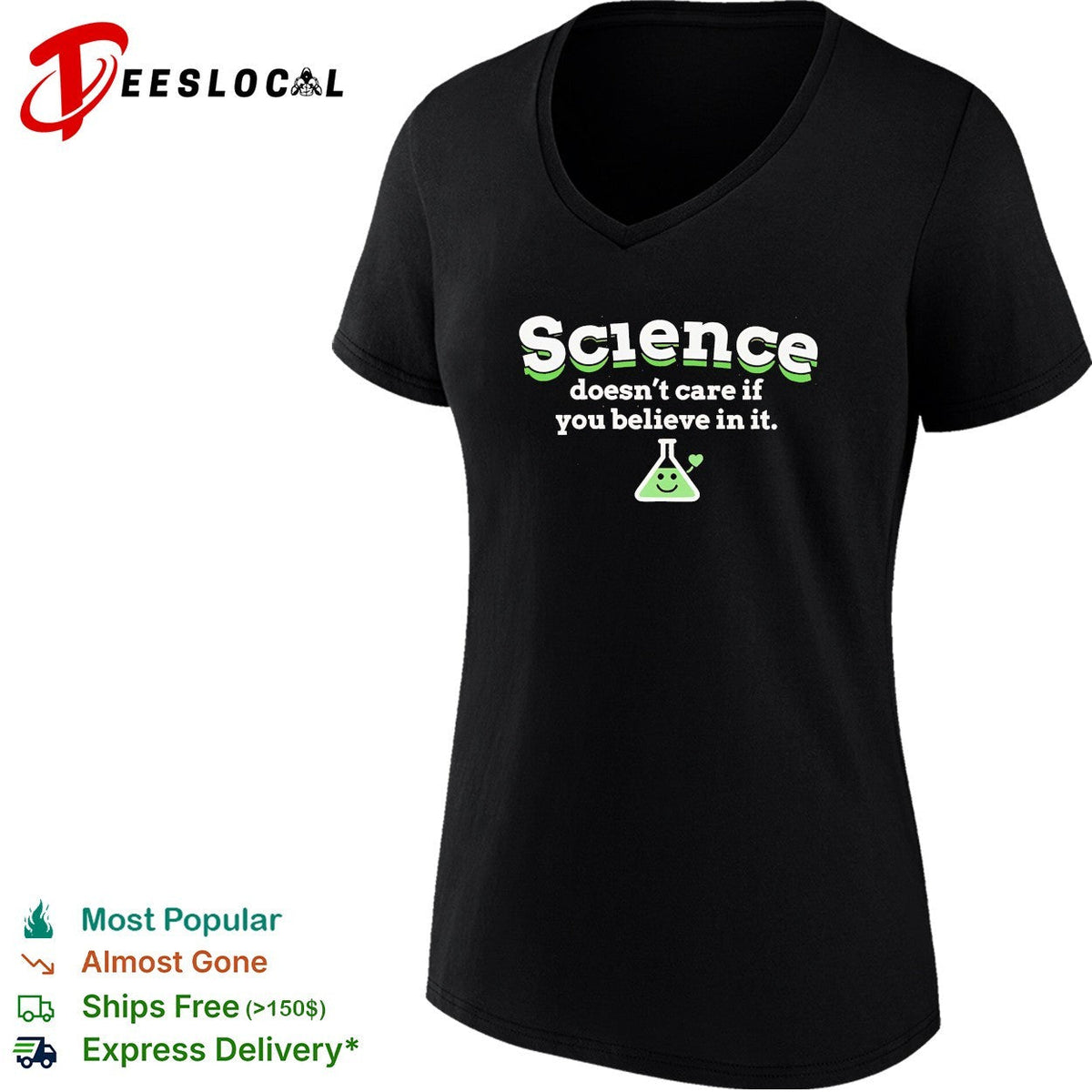 Science doesn’t care if you believe in it shirt Unisex