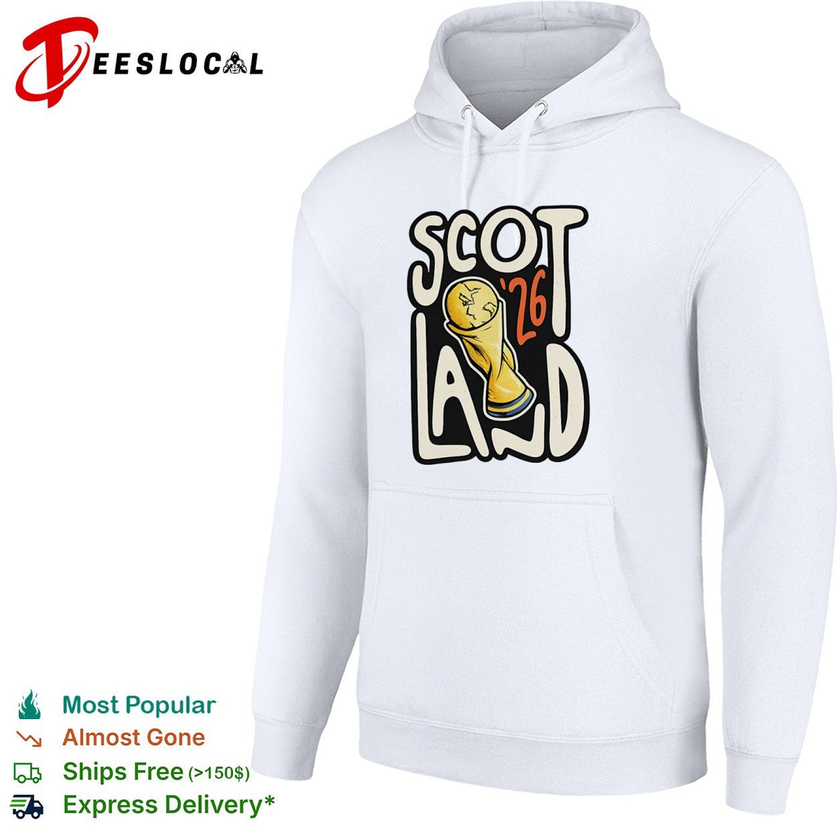 Scotland 26 World Cup Soccer Trophy Scotland 26 FIFA Football World Cup shirt Unisex