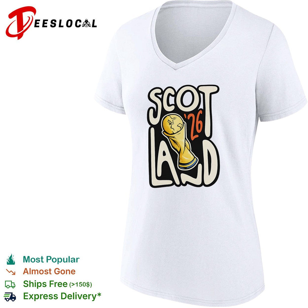 Scotland 26 World Cup Soccer Trophy Scotland 26 FIFA Football World Cup shirt Unisex