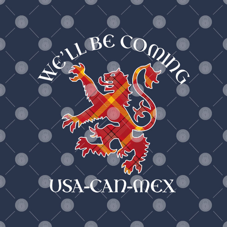 Scotland We’ll Be Coming On Tour World Cup 2026 T Shirt Unisex