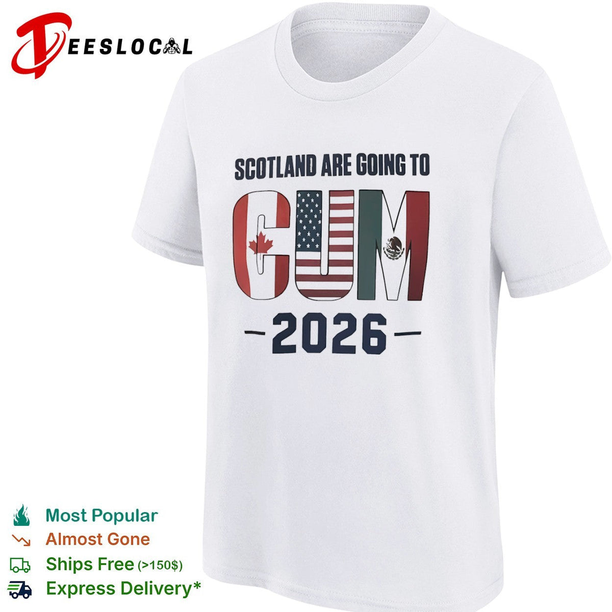 Scotland are going to CUM Canada USA Mexico World Cup 2026 shirt Unisex