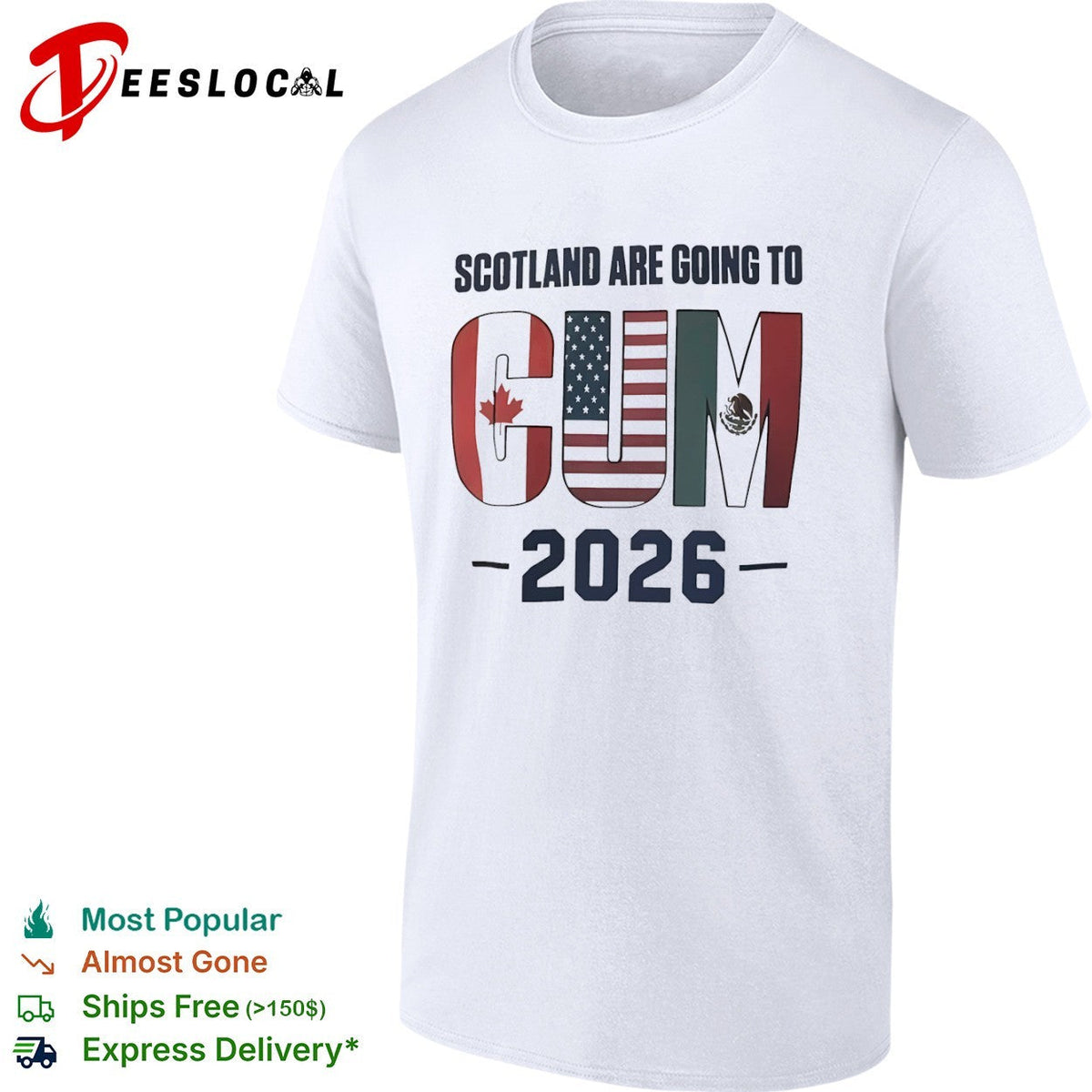Scotland are going to CUM Canada USA Mexico World Cup 2026 shirt Unisex