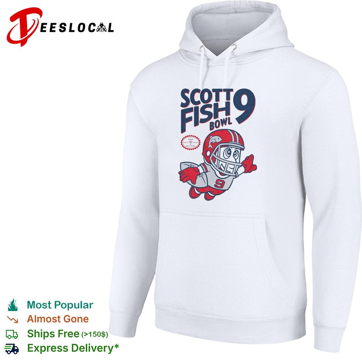 Scott Fish Bowl 9 Mascot Football League Sports Fantasy shirt Unisex