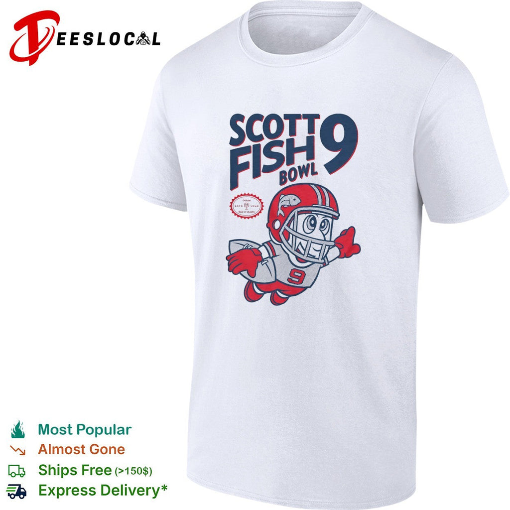 Scott Fish Bowl 9 Mascot Football League Sports Fantasy shirt Unisex