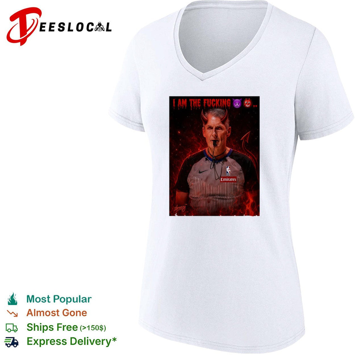 Scott Foster NBA Referee I Am The Fucking Devil shirt Unisex