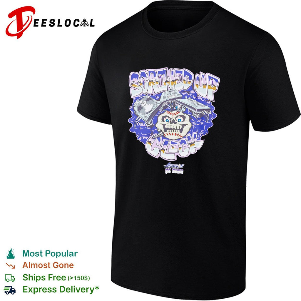 Screwed up click skull DJ shirt Unisex