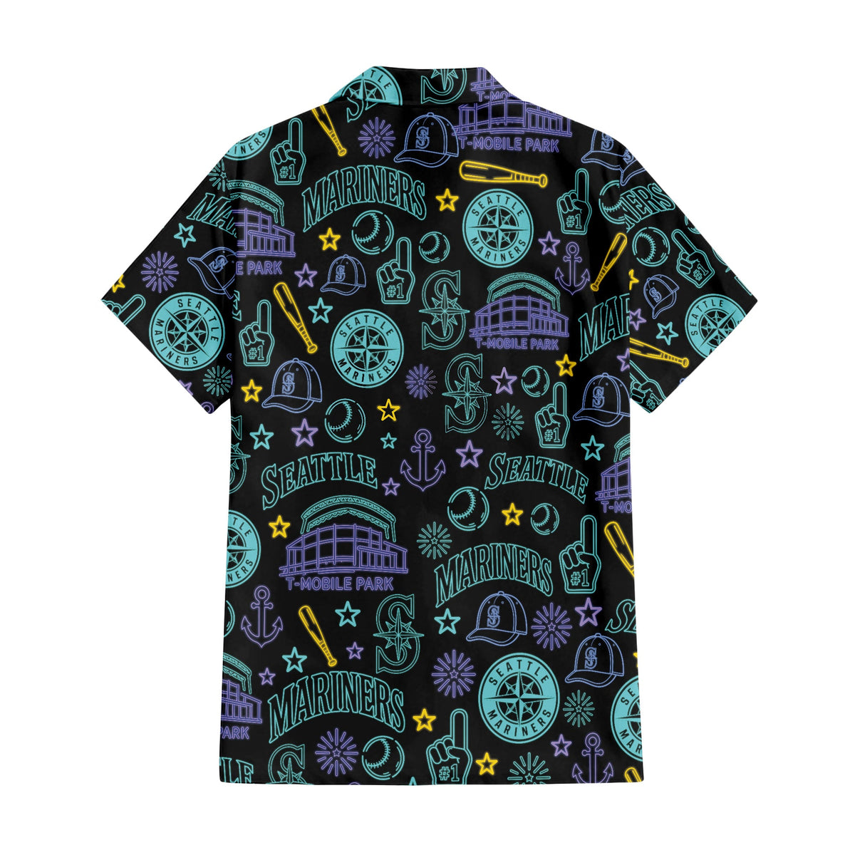 Seattle Mariners Neon Nights Hawaiian Shirt Unisex