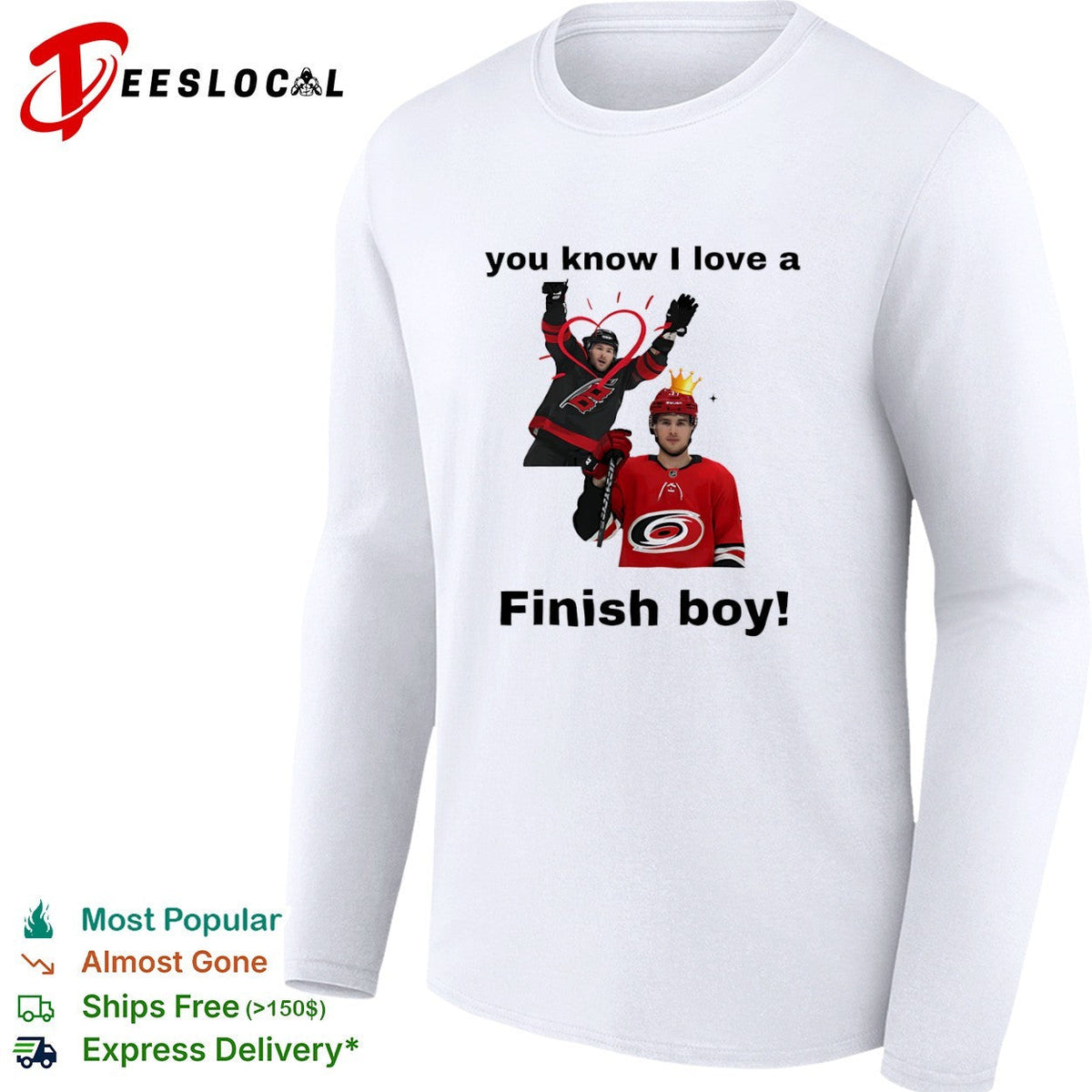 Sebastian Aho Carolina Hurricanes NHL you know I love a Finish boy shirt Unisex