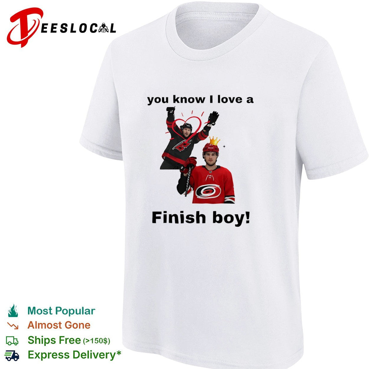 Sebastian Aho Carolina Hurricanes NHL you know I love a Finish boy shirt Unisex