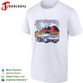 See America Route 66 desert pickup truck and red rocks vintage shirt Unisex