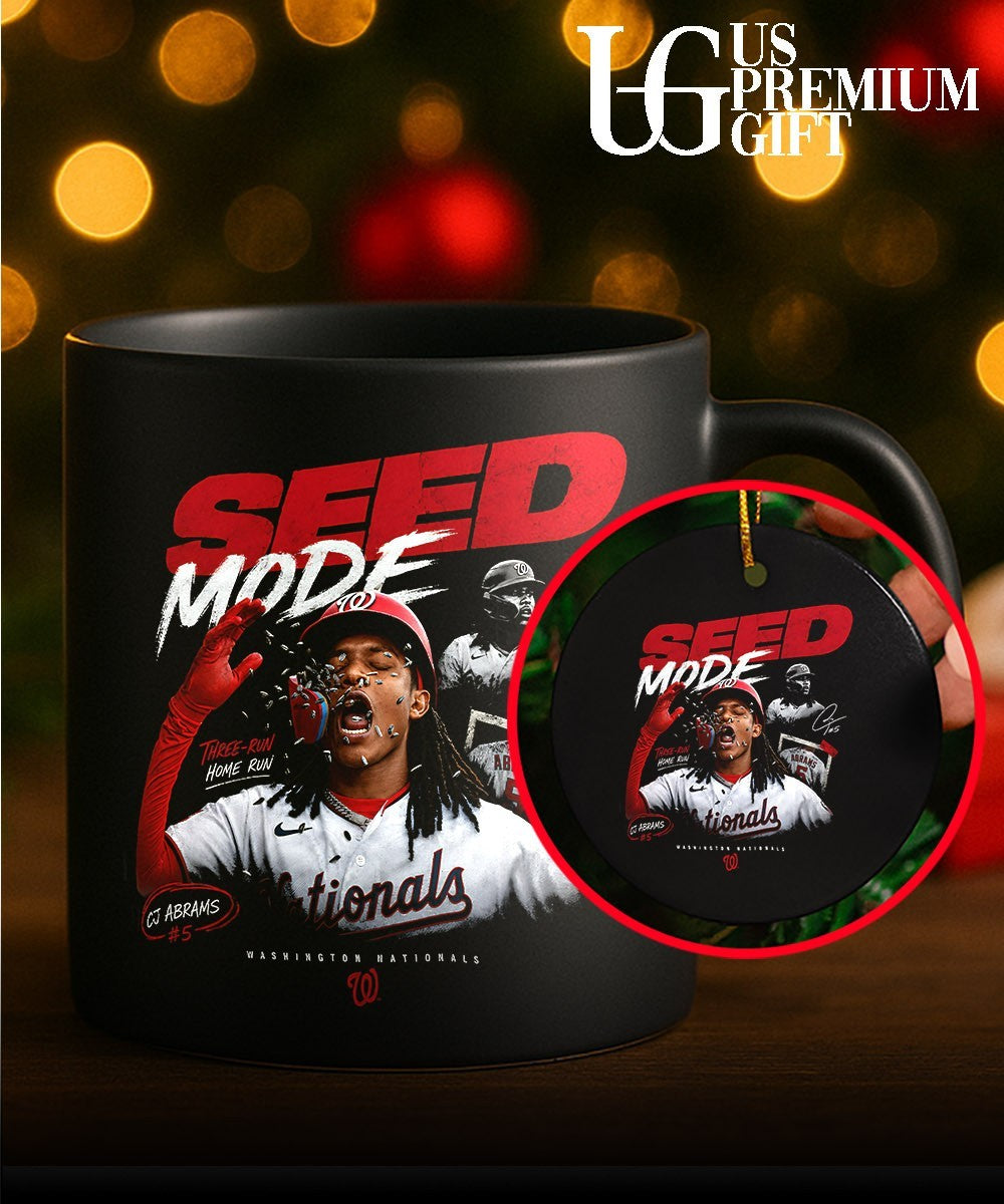 Seed Mode CJ Abrams Washington Nationals baseball signature shirt Unisex