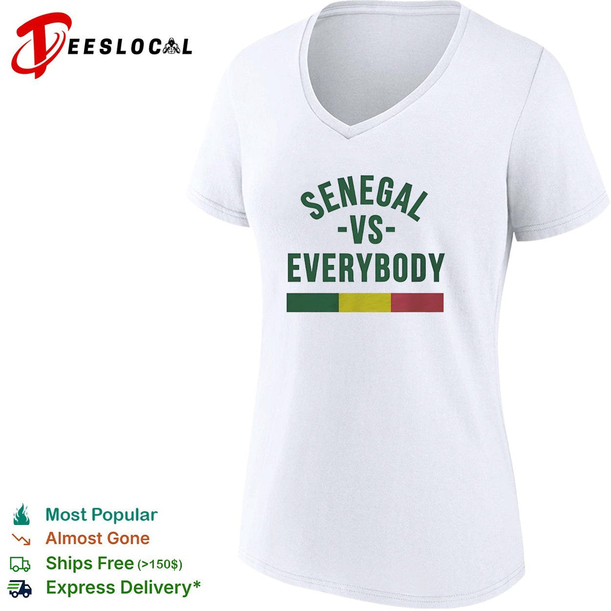 Senegal vs everybody flag soccer pride shirt Unisex