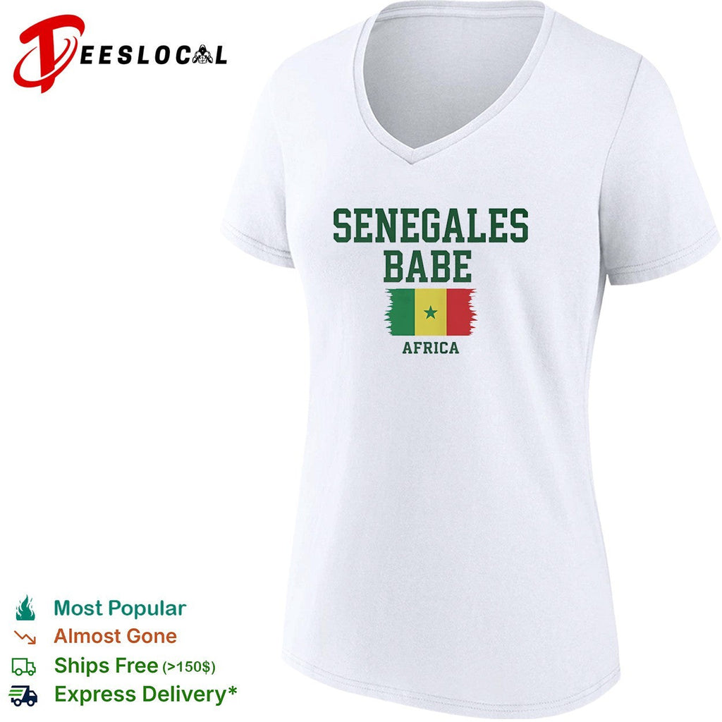 Senegalese babe Africa Senegal flag heritage pride shirt Unisex