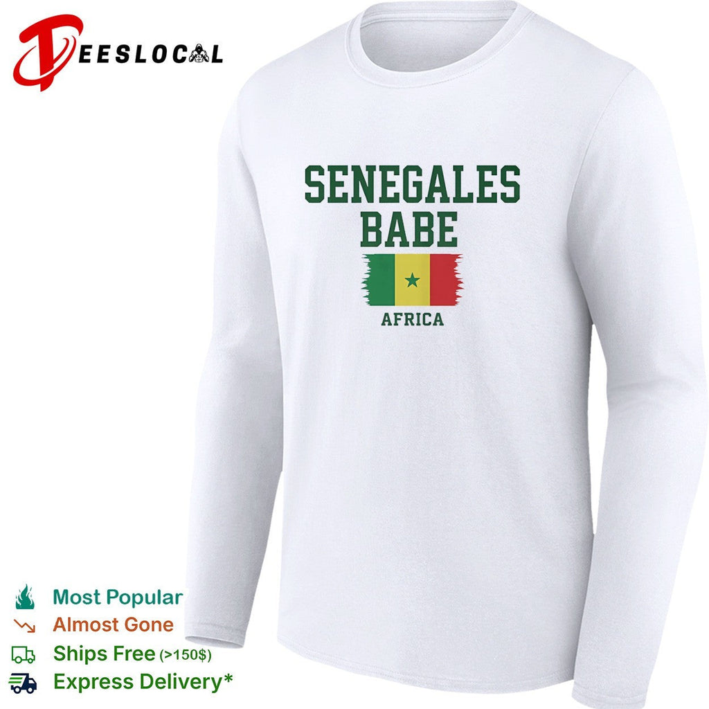 Senegalese babe Africa Senegal flag heritage pride shirt Unisex