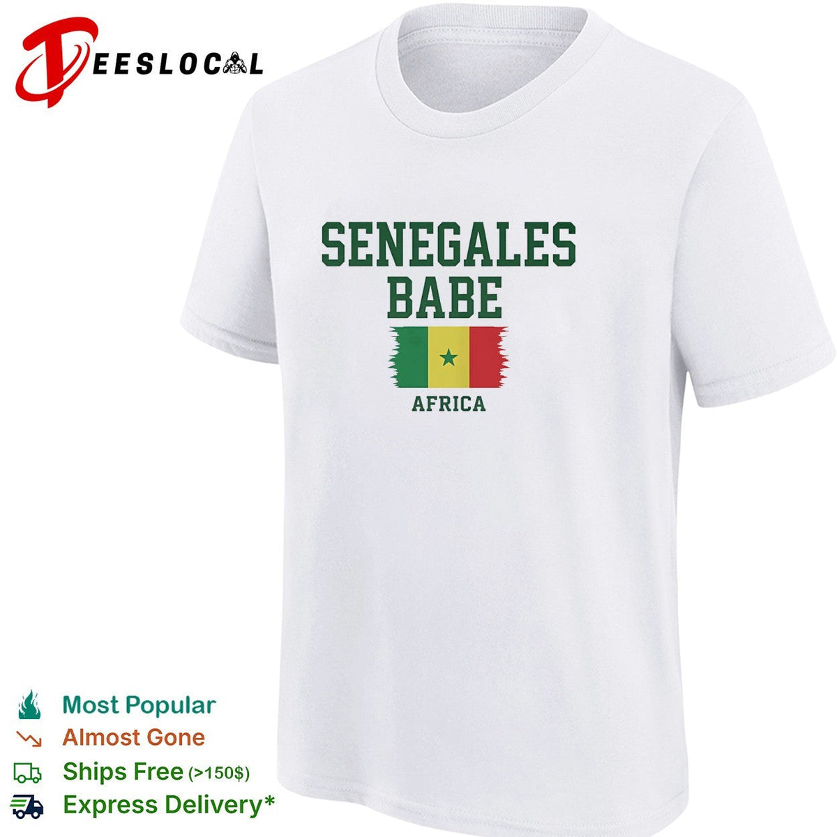 Senegalese babe Africa Senegal flag heritage pride shirt Unisex