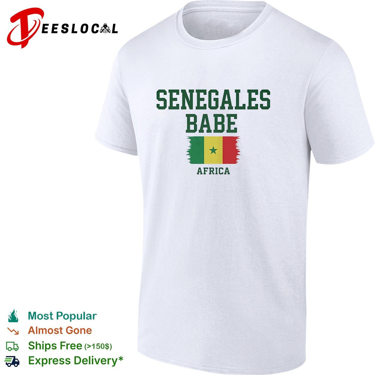 Senegalese babe Africa Senegal flag heritage pride shirt Unisex