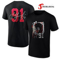 Sergei Fedorov No 91 x Detroit Red Wings signature shirt Unisex