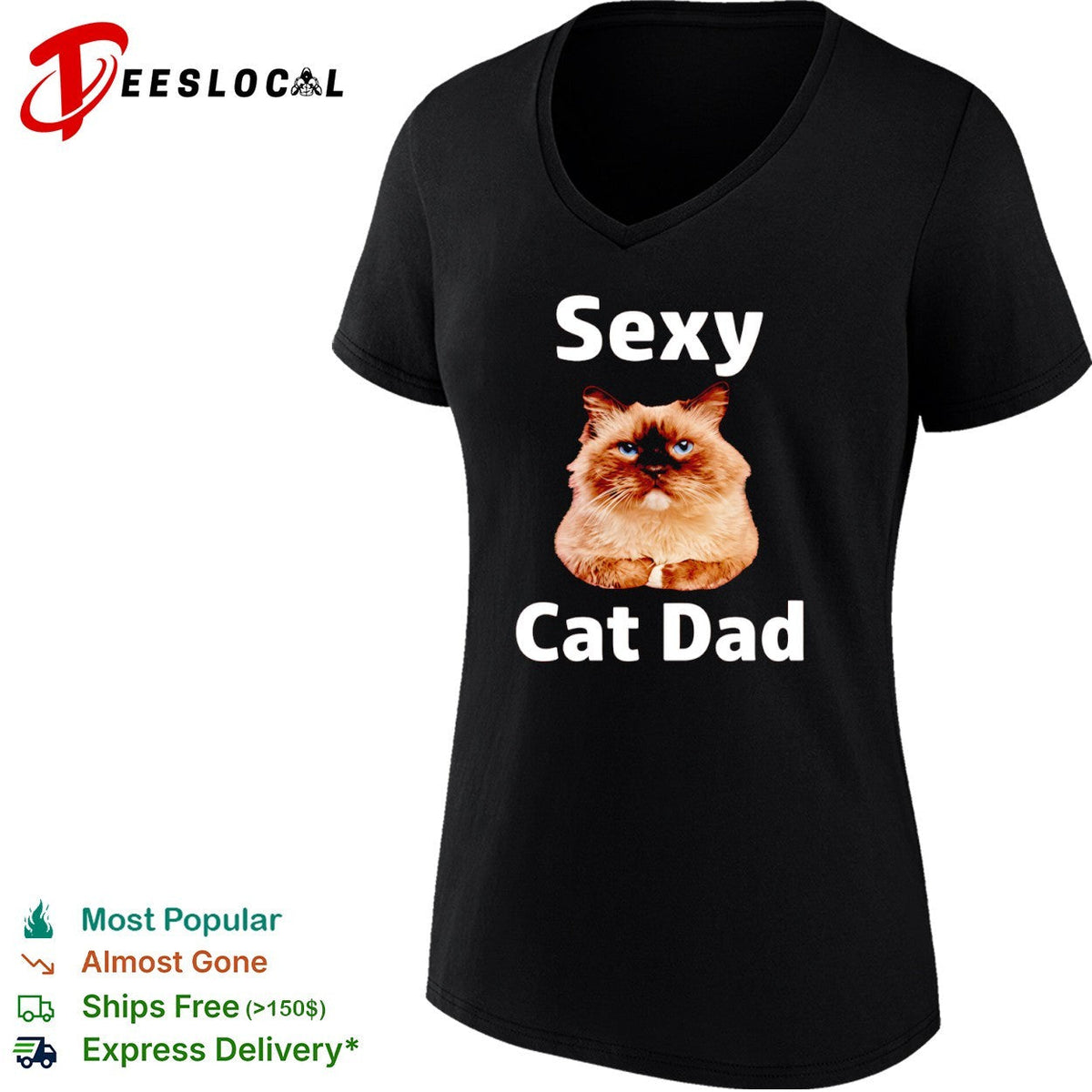 Sexy Cat Dad shirt Unisex