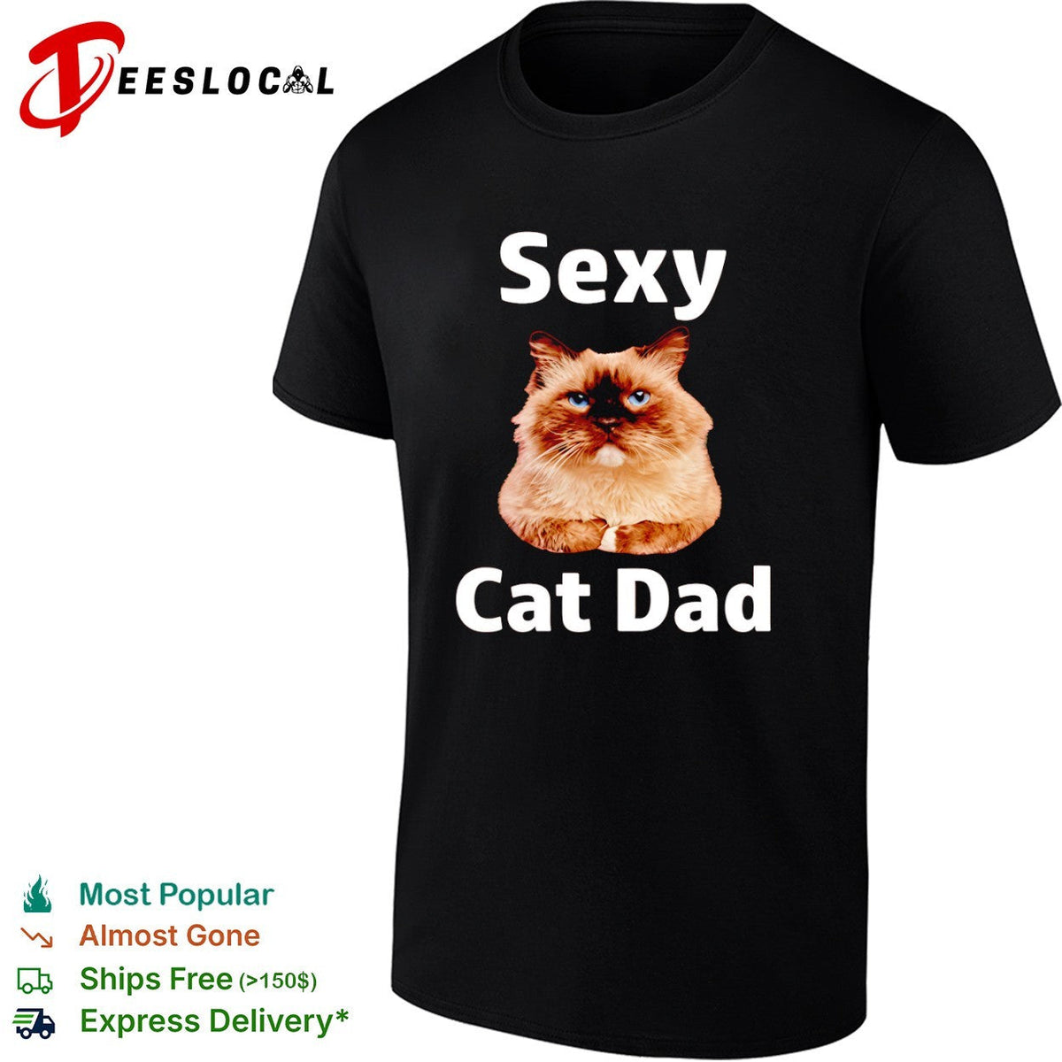 Sexy Cat Dad shirt Unisex