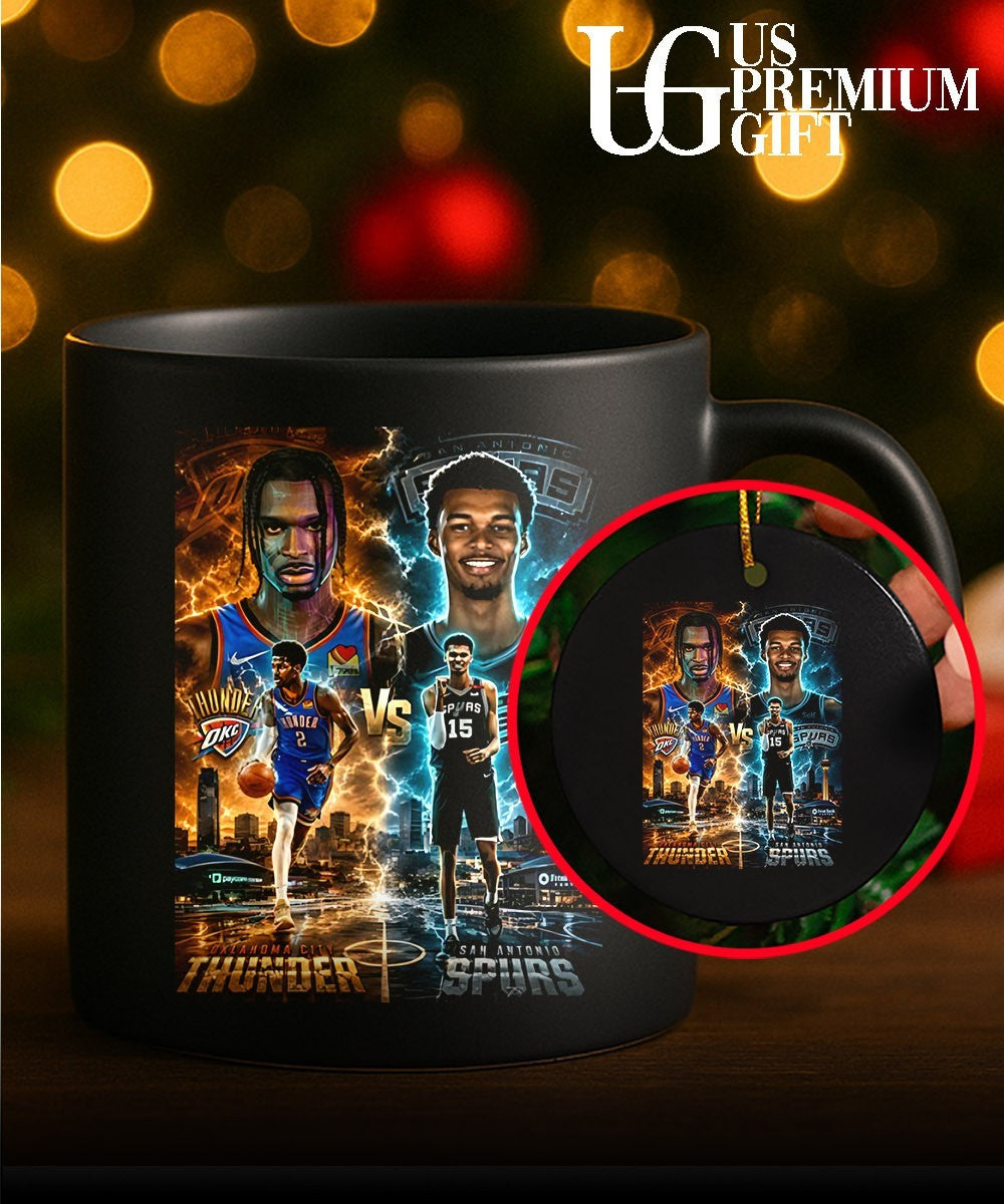 Shai Gilgeous-Alexander OKC Thunder vs Victor Wembanyama San Antonio Spurs NBA poster shirt
