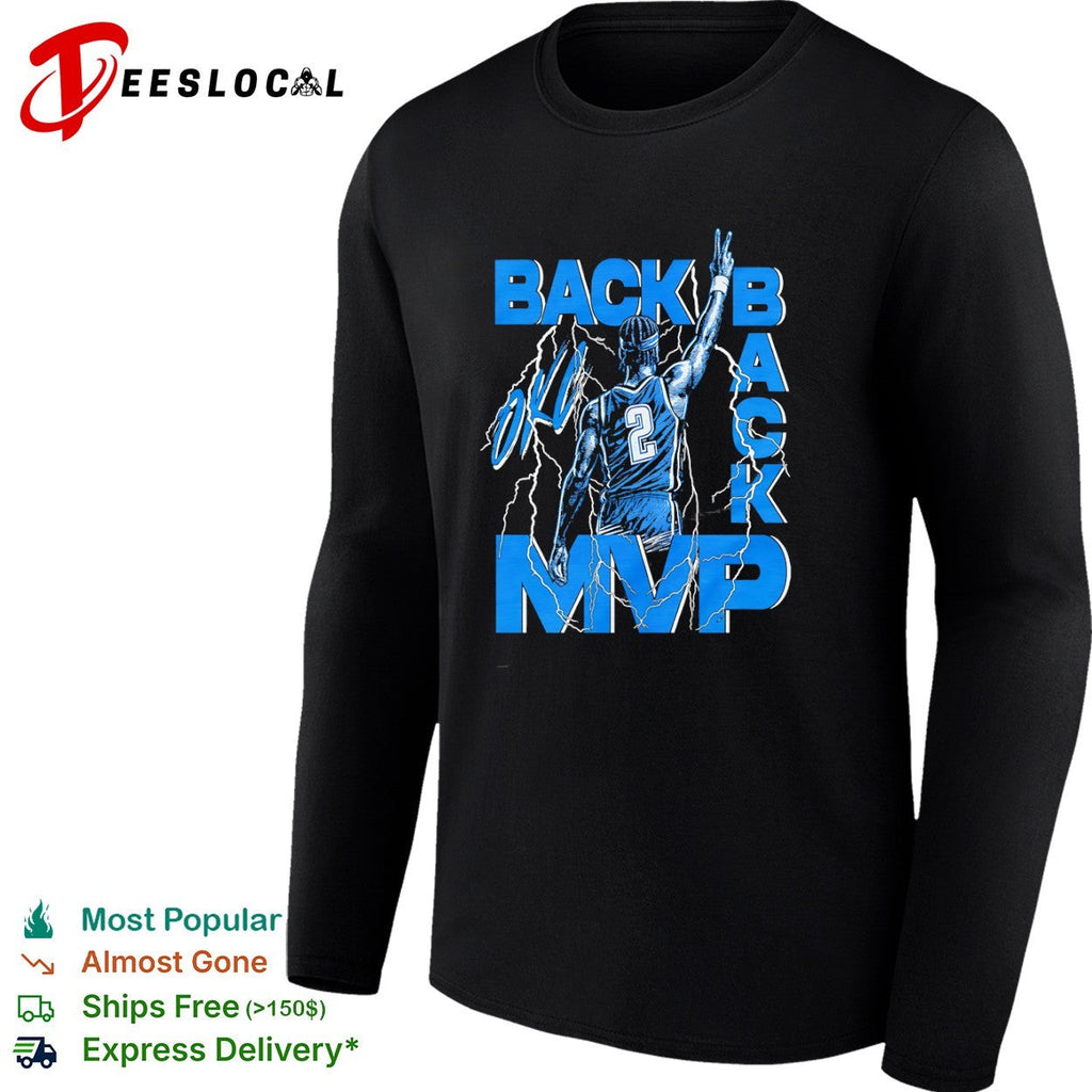 Shai Gilgeous Alexander Oklahoma City Thunder NBA Back to Back MVP Basketball shirt Unisex