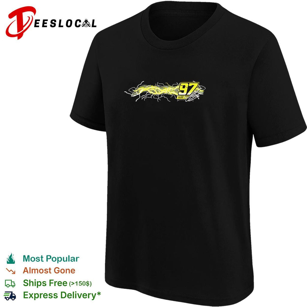 Shane van Gisbergen 97 SVG lightning bolt signature NASCAR shirt Unisex