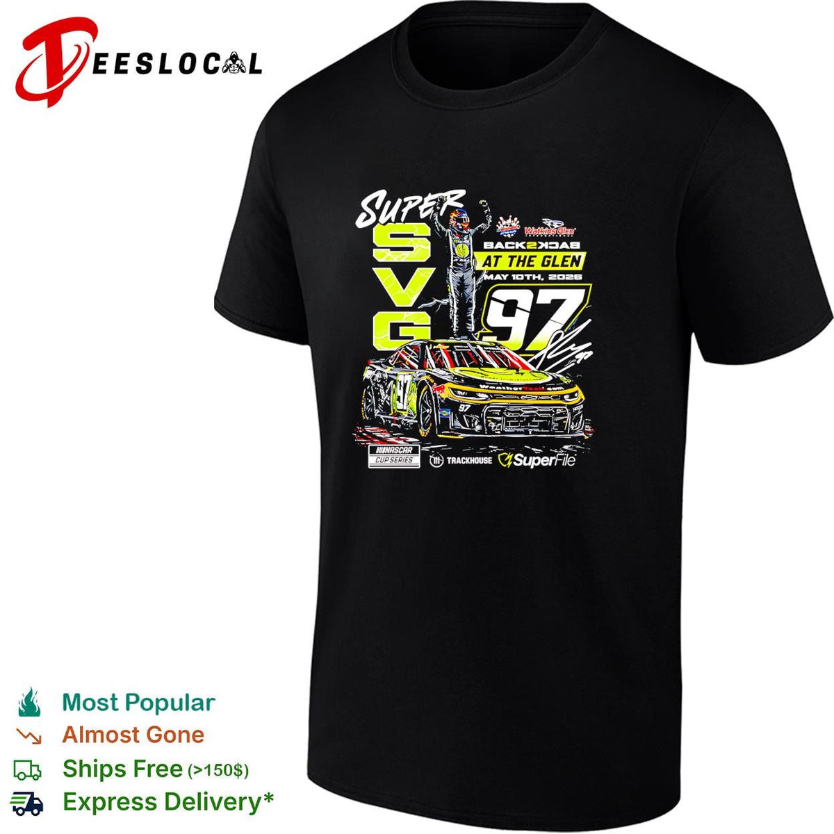 Shane van Gisbergen 97 back 2 back at the Glen May 2026 NASCAR shirt Unisex