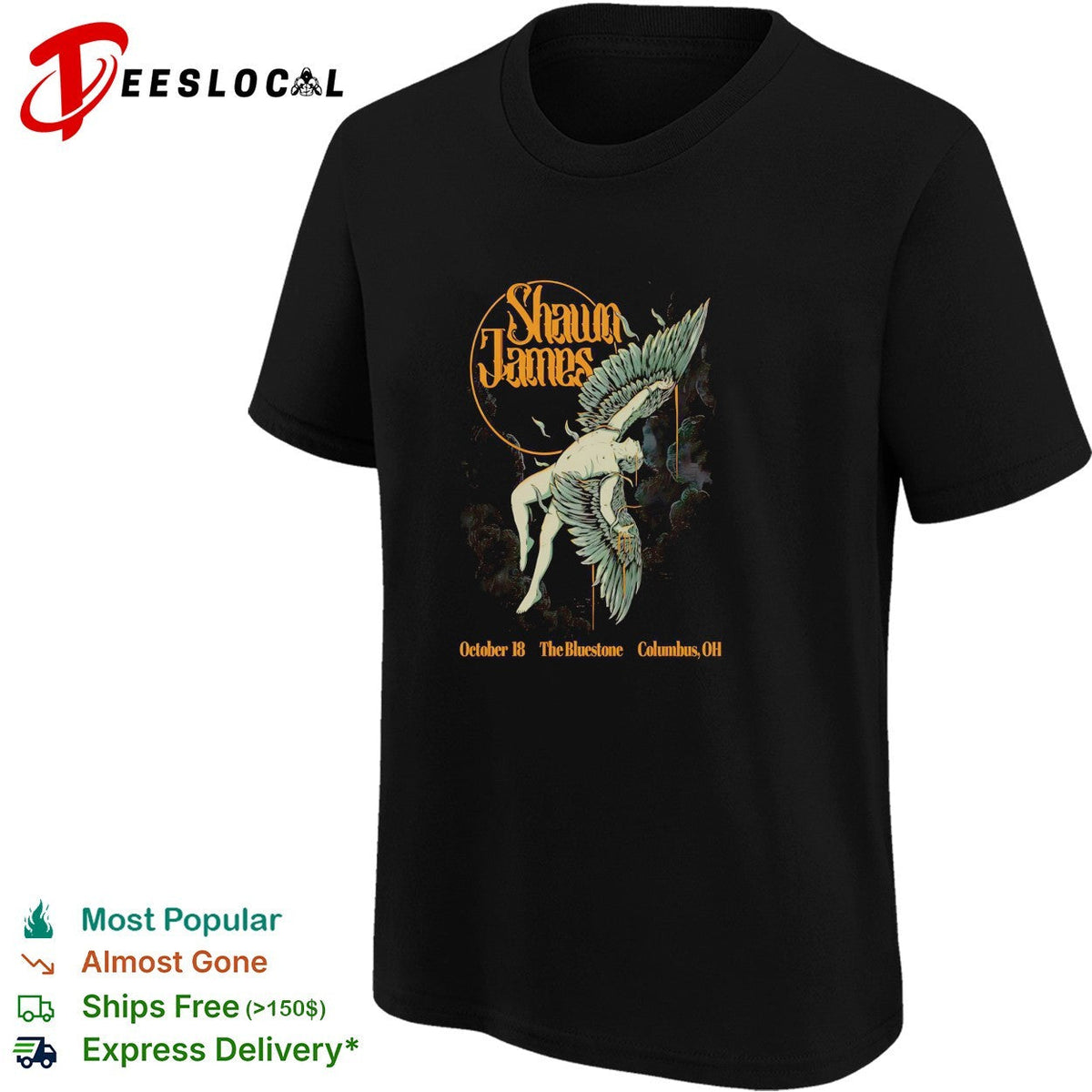 Shawn James the Bluestone Columbus Ohio tour shirt Unisex