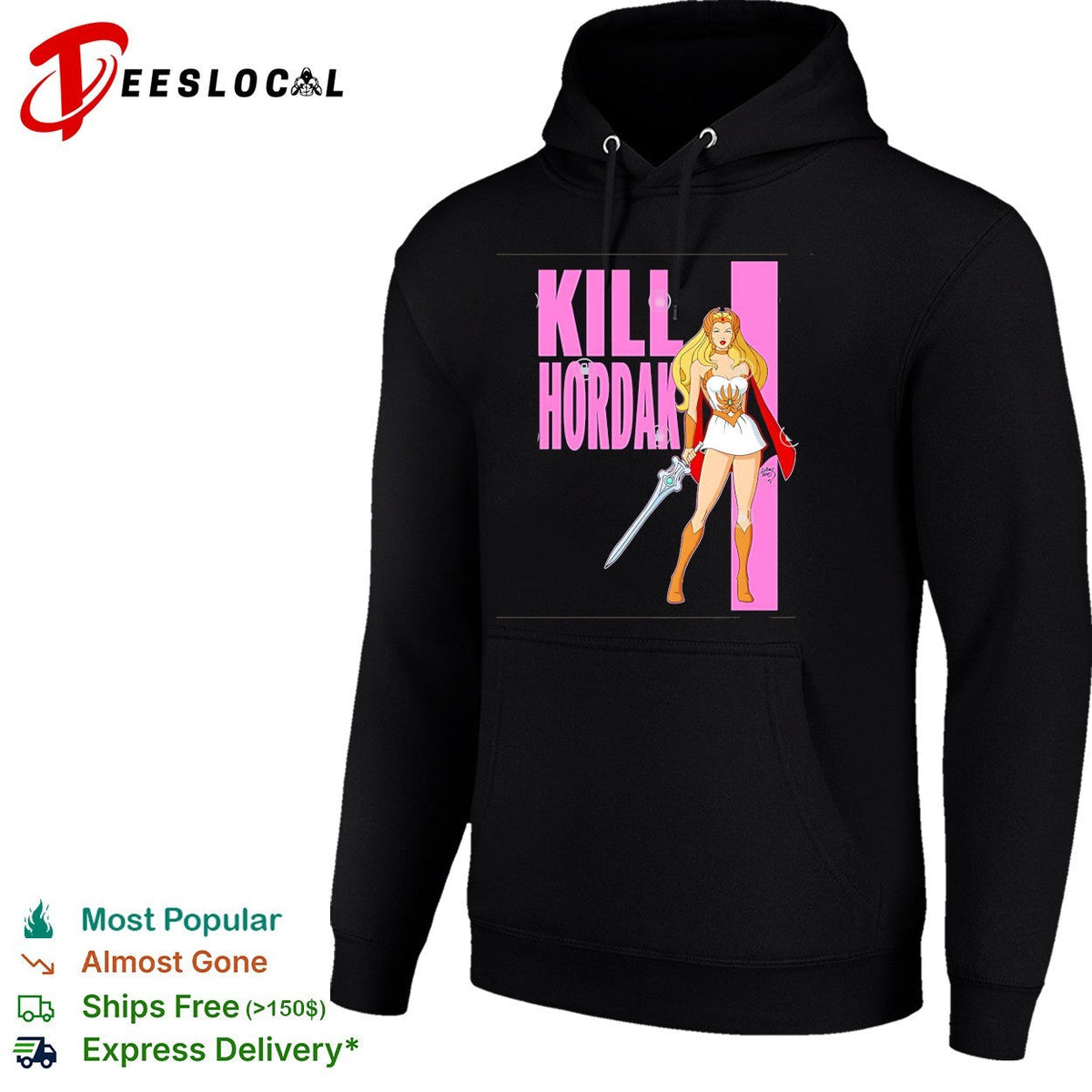 She-Ra warrior princess sword Kill Hordan battle retro cartoon art shirt Unisex