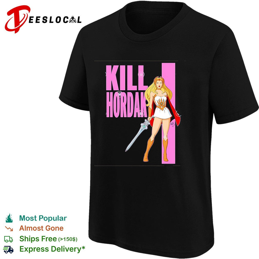 She-Ra warrior princess sword Kill Hordan battle retro cartoon art shirt Unisex
