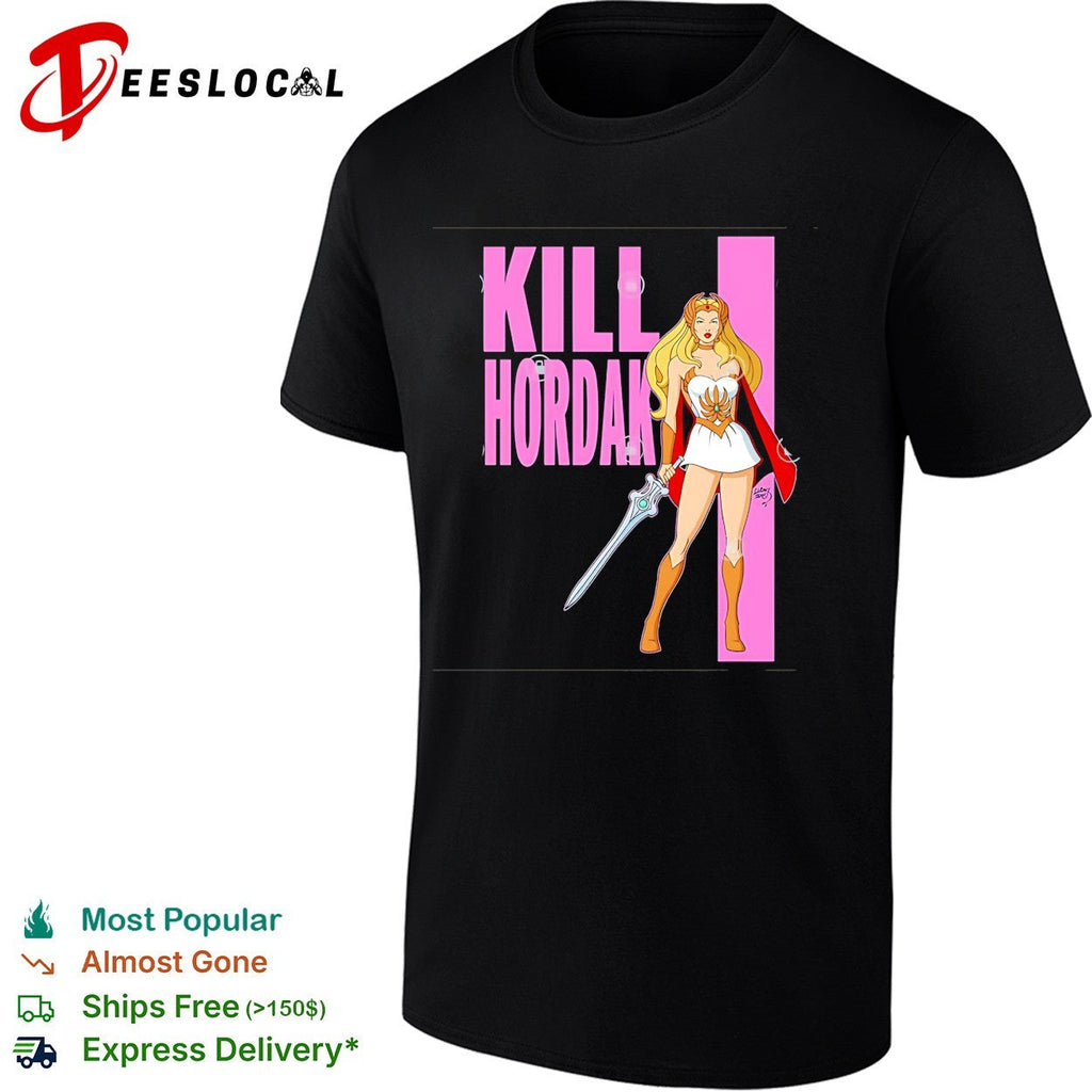 She-Ra warrior princess sword Kill Hordan battle retro cartoon art shirt Unisex