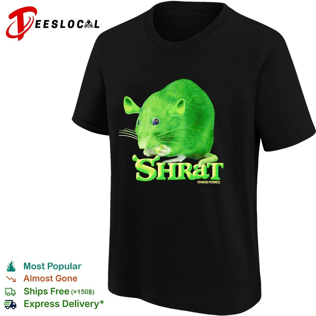 Shrat Chaos Potato Shrek Rat Meme Shirt Unisex
