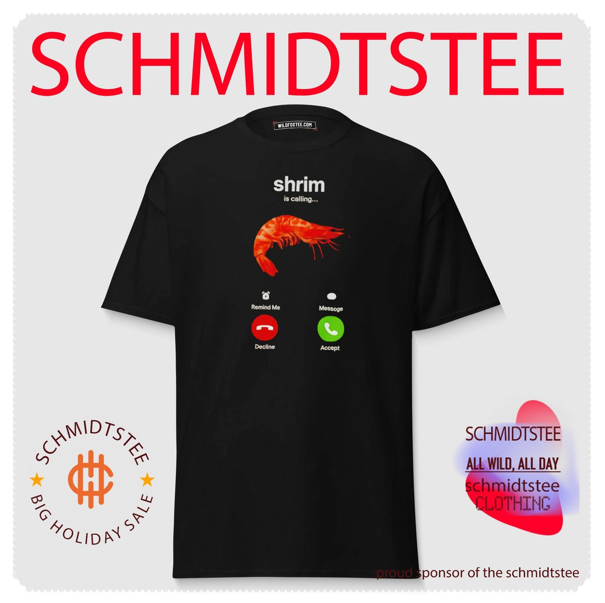 Shrim Is Calling Funny Incoming Call shrimp shirt Unisex